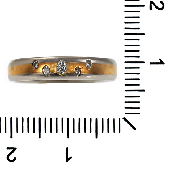 Ring, 950 Platin, Brillanten