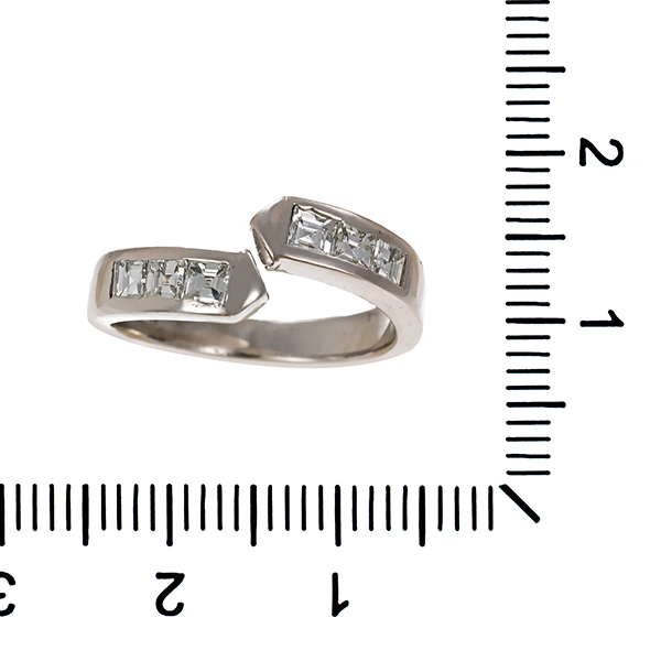Diamantring, 18K, Weißgold, 0,60ct