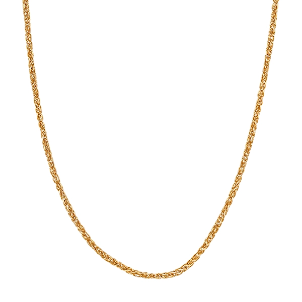 Collierkette, 14K, Gelbgold, Fuchsschwanz-
