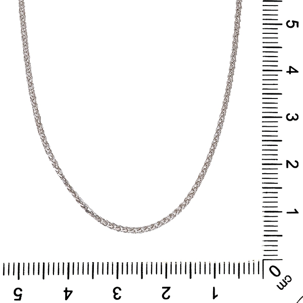 Collierkette, 14K, Weißgold