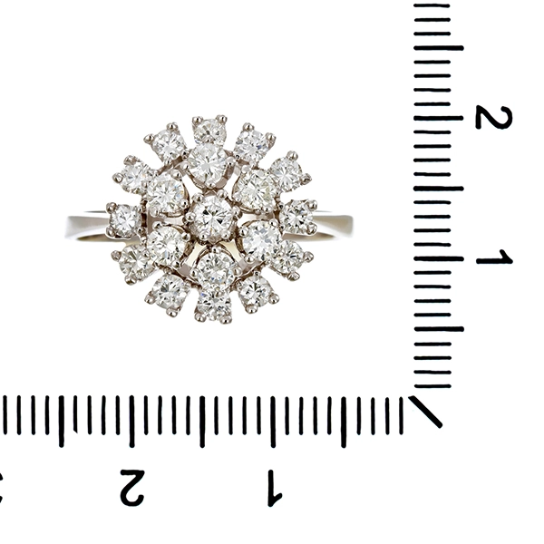 Diamantring, 14K, Weißgold, Brillanten 1,00 ct
