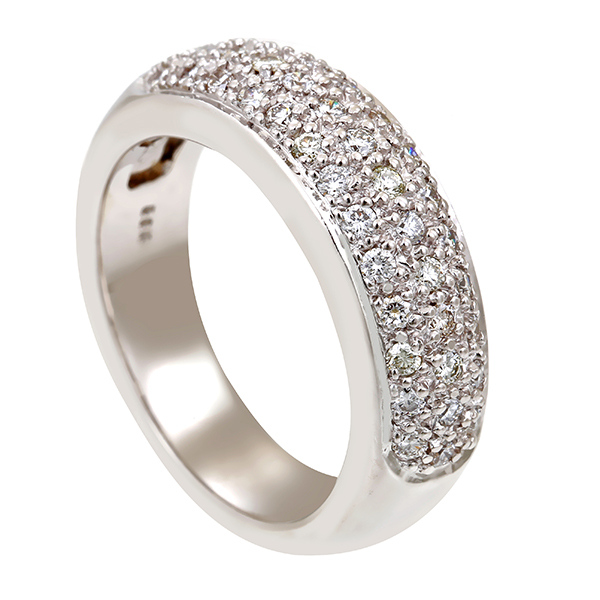 Diamantring, 14K, Weißgold, Brillanten 0,40ct