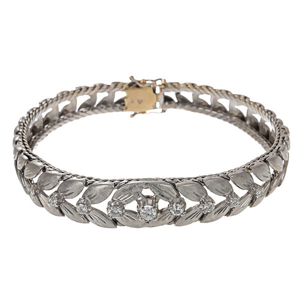 Armband, 18K, Weißgold, Brillant