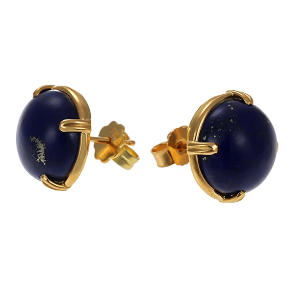 Ohrstecker, 18K, Gelbgold, Lapis