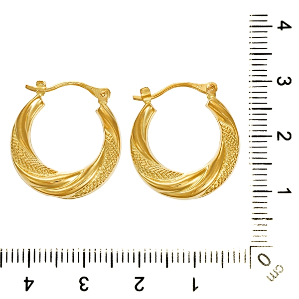Creolen, 14K, Gelbgold