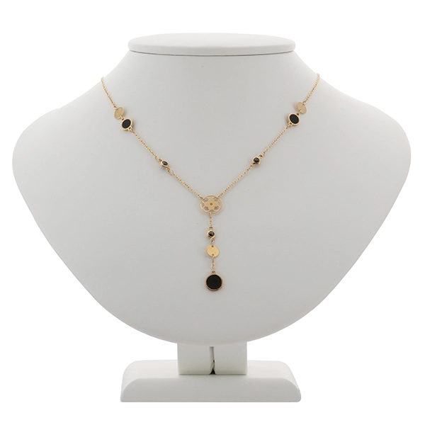 Collier, 14K, Gelbgold, Schmucksteine