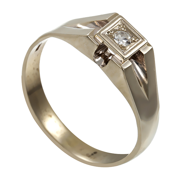 Diamantring, 14K, Weißgold
