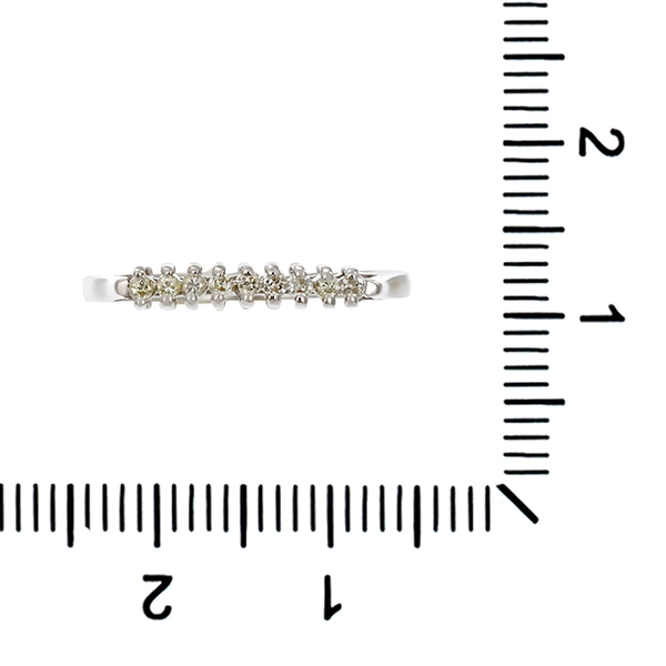 Diamantring, 14K, Weißgold, Brillanten 0,14 ct