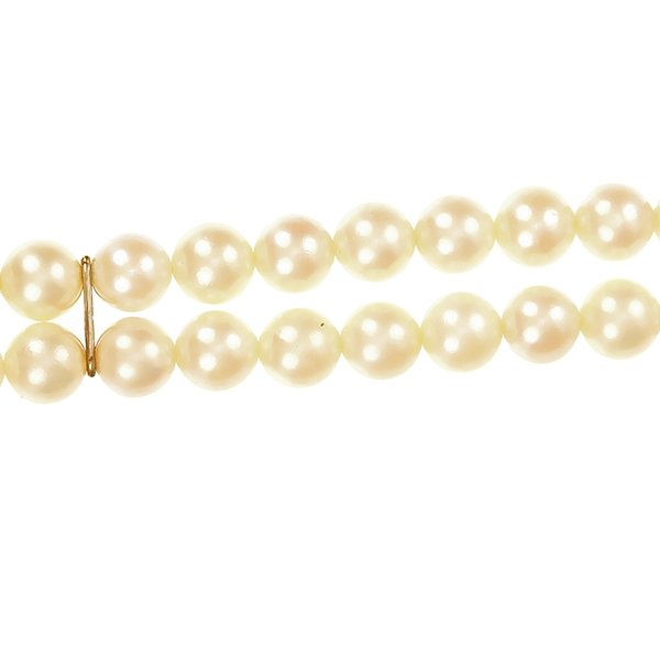 Armband, 14K, Weißgold, Perlen, Rubin