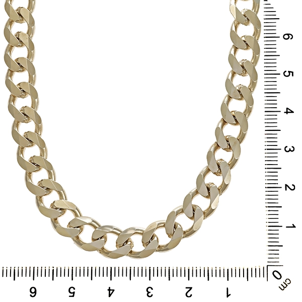 Kette, 925, Silber, Flachpanzer-
