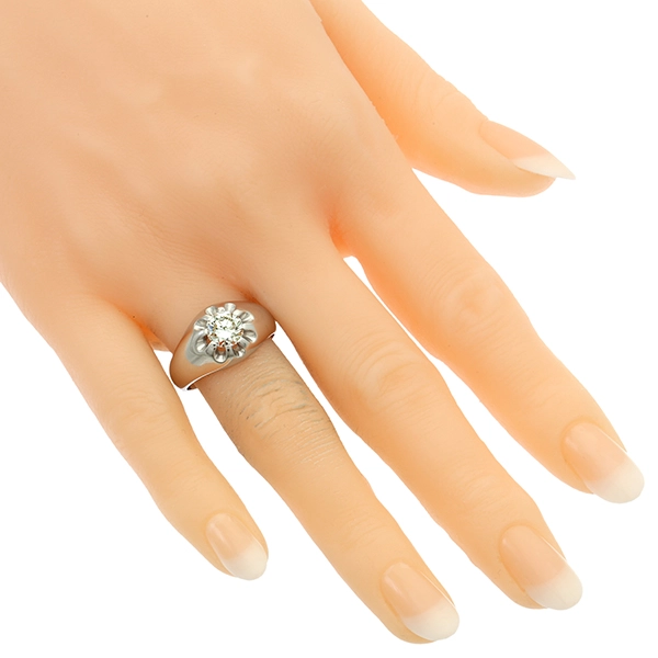 Diamantring, 14K, Weißgold, Brillant 1,05 ct