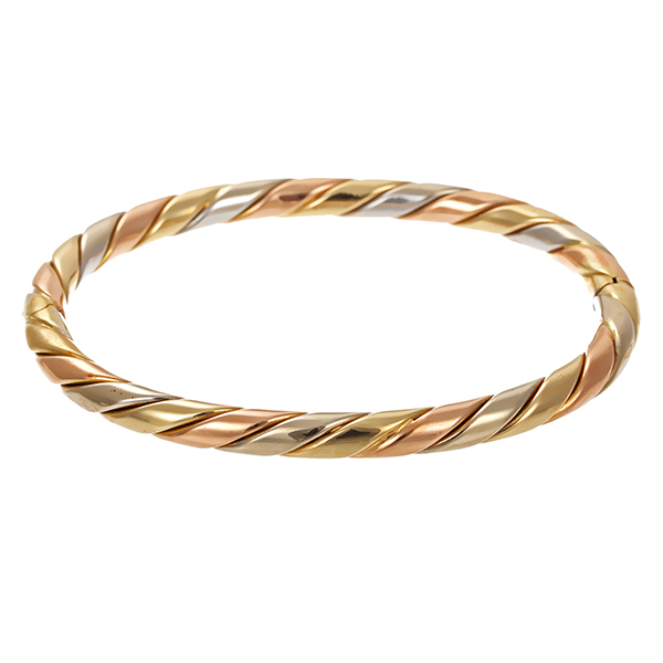 Armreif, 14K, Rot-/Weiß-/Gelbgold