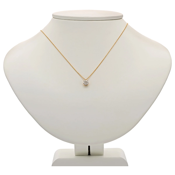 Collier, 14K, Gelbgold, Brillanten