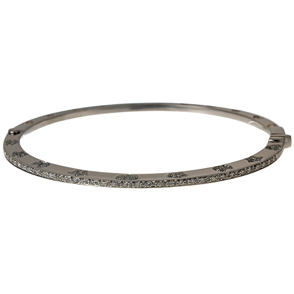 Armreif, 18K, Weißgold, Brillanten
