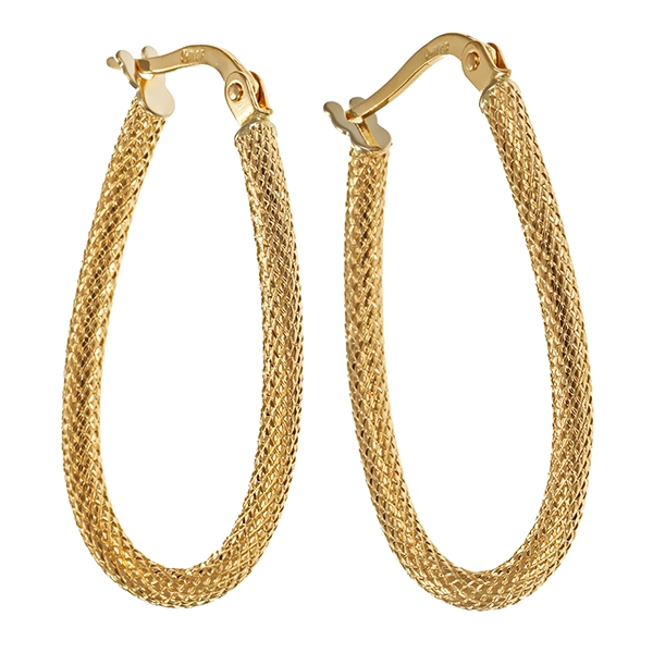Creolen, 14K, Gelbgold