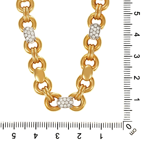 Collier, 18K, Gelb-/Weißgold, Brillanten, Chopard