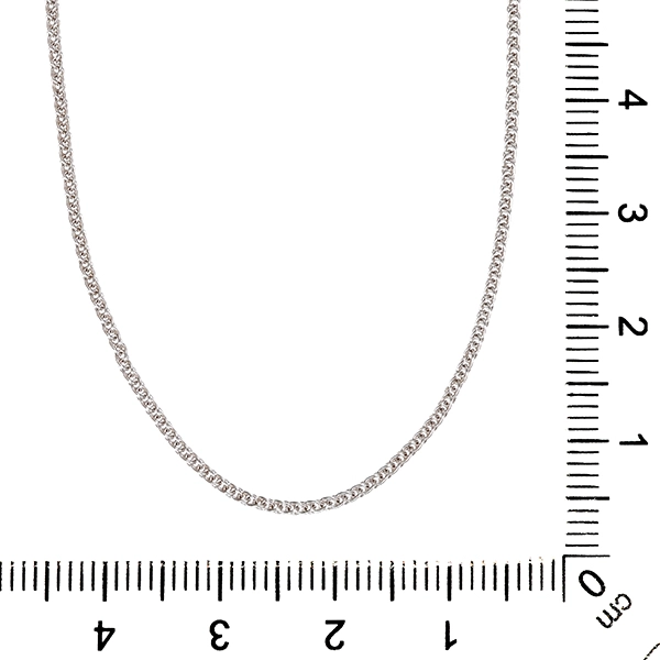 Collierkette, 14K, Weißgold