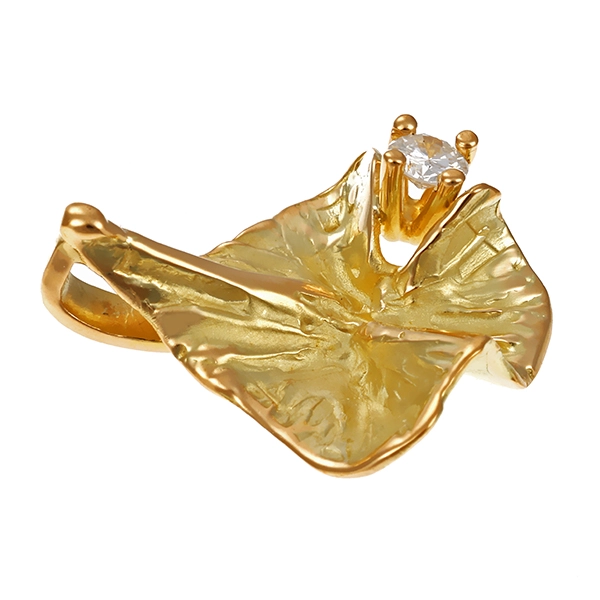 Anhänger, 14K, Gelbgold, Brillant