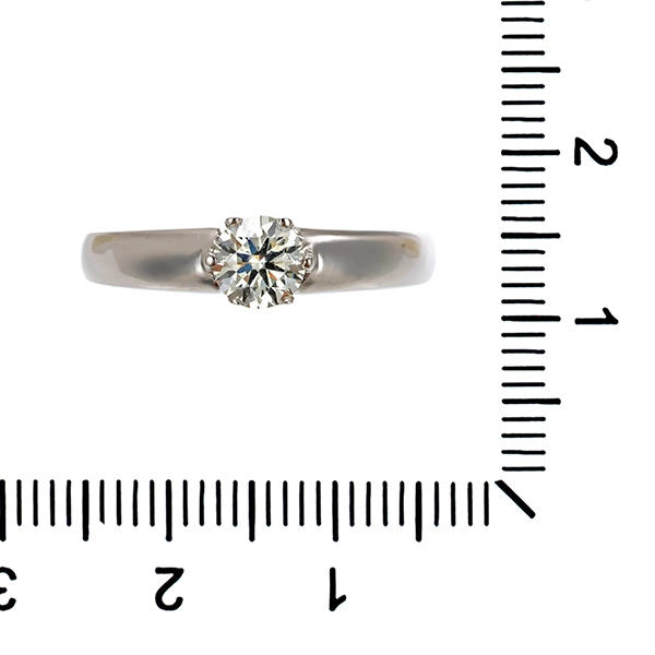 Brillantring, 14K, Weißgold, 0,55ct