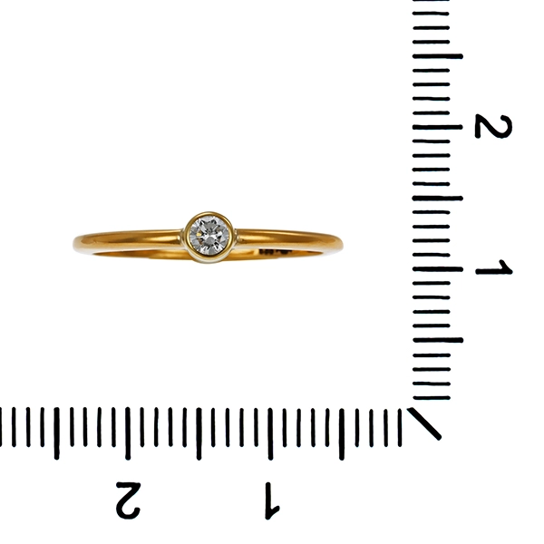 Diamantring, 8K,. Gelbgold, Brillant