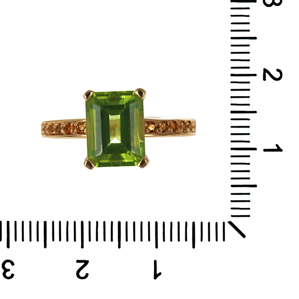 Ring, 14K, Gelbgold, Peridot, Citrine, HK by Christ