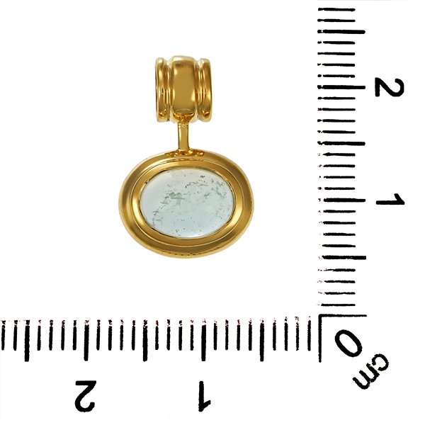 Anhänger, 14K, Gelbgold, Mondstein