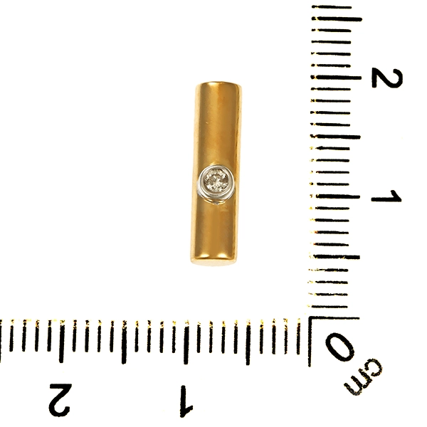 Anhänger, 14K, Gelb-/Weißgold, Brillant