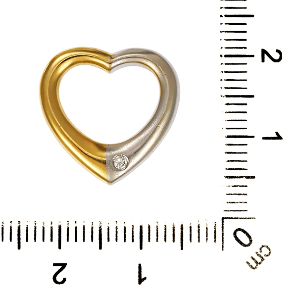 Anhänger, 14K, Gelb-/Weißgold, Brillant, Christ