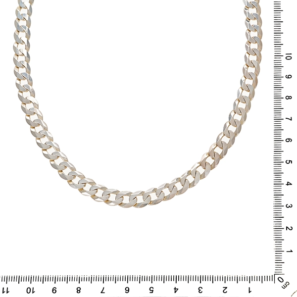 Silberkette, 925, Silber, Panzer-