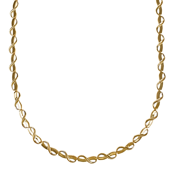 Collier, 14K, Gelb-/Weißgold