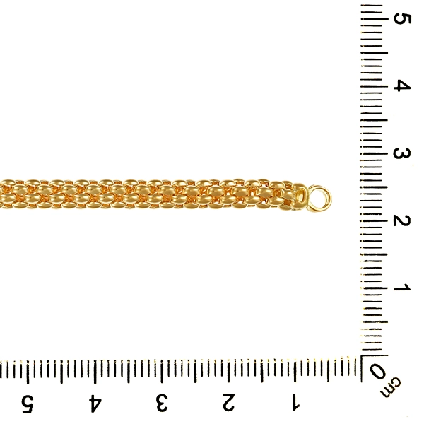 Armband, 18K, Gelbgold, Himbeer-