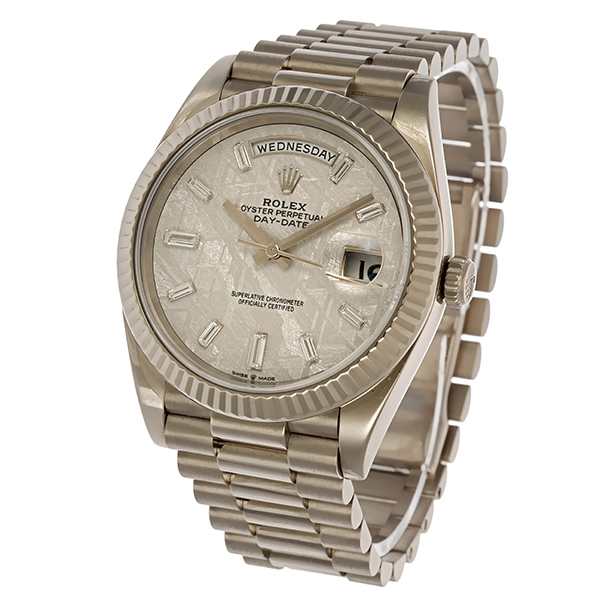 Herrenuhr Rolex Day-Date Meteorite Diamant Automatik