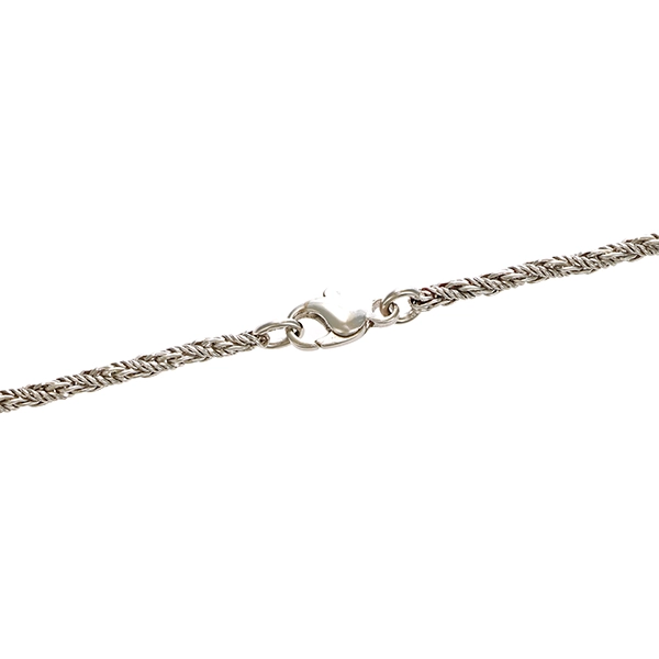 Kette, 18K, Weißgold, Kordel-