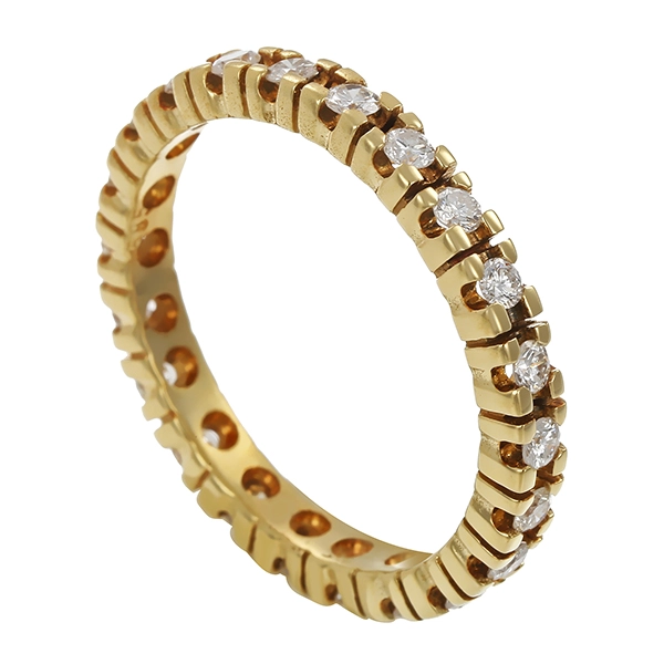 Memoirering, 14K, Gelbgold, Brillanten 0,50 ct