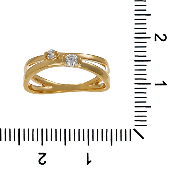 Ring, 9K, Gelbgold, Zirkonia, U53