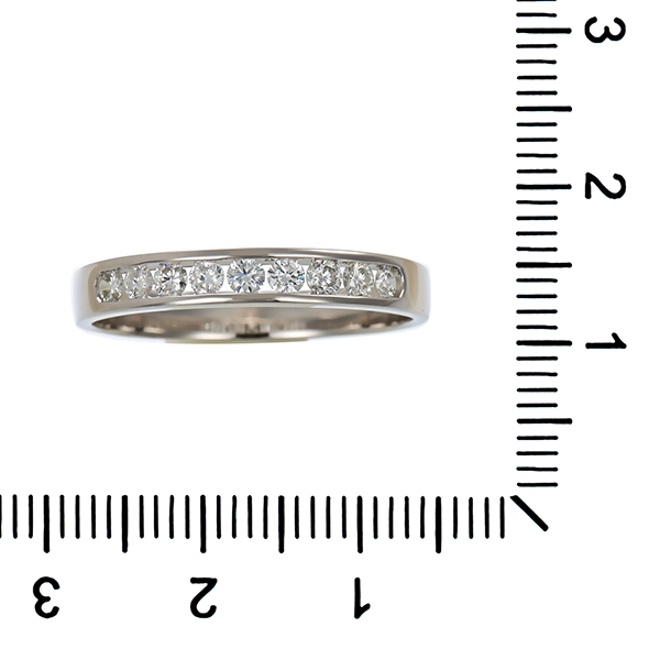 Diamantring, 14K, Weißgold, Brillanten 0,45 ct