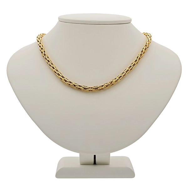 Collier, 14K, Gelbgold, Zopf