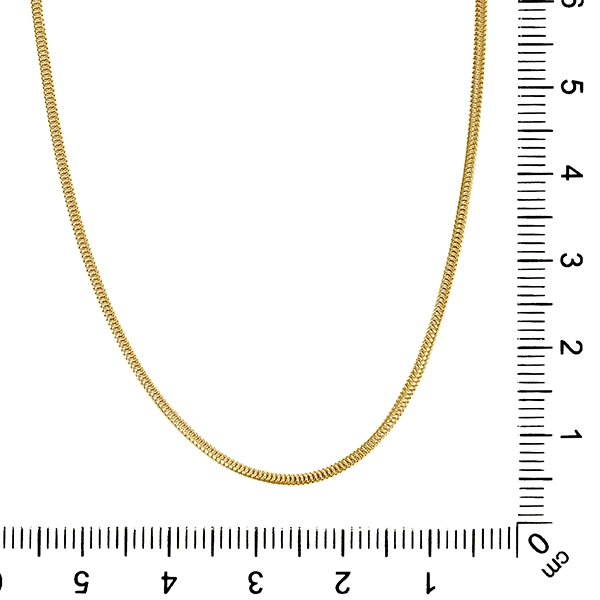 Collierkette, 14K, Gelbgold, Schlange