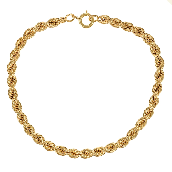 Armband, 14K, Gelbgold, Kordel-