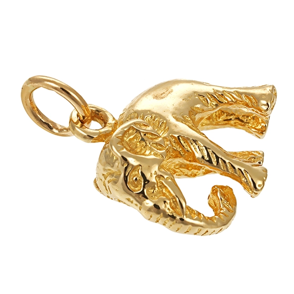 Anhänger, 14K, Gelbgold, Elefant
