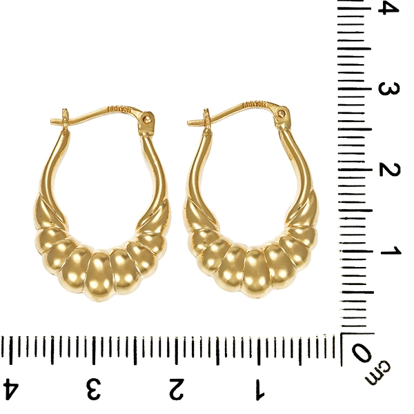 Creolen, 14K, Gelbgold