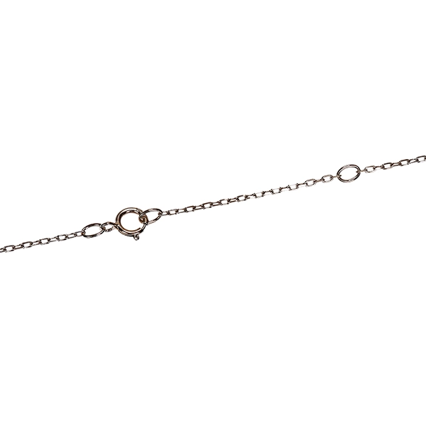 Collier, 14K, Weißgold, Brillant