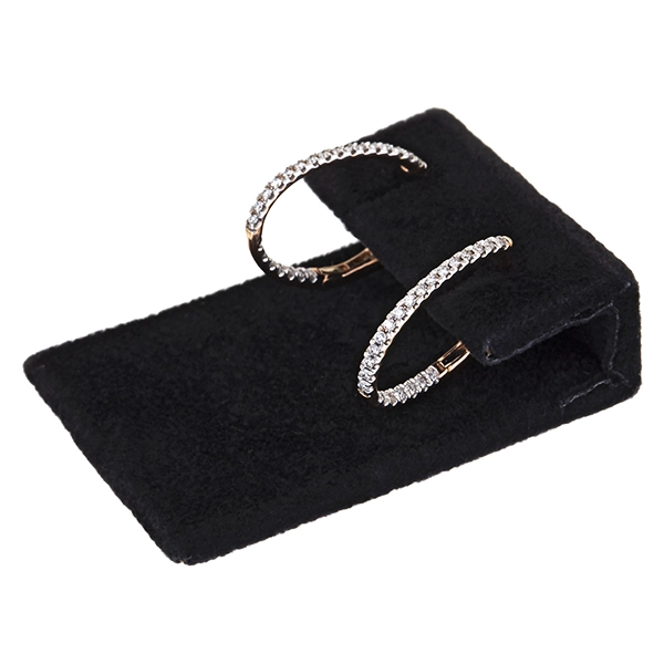 Creolen, 18K, Weiß-/Rotgold, Brillanten 0,35 ct