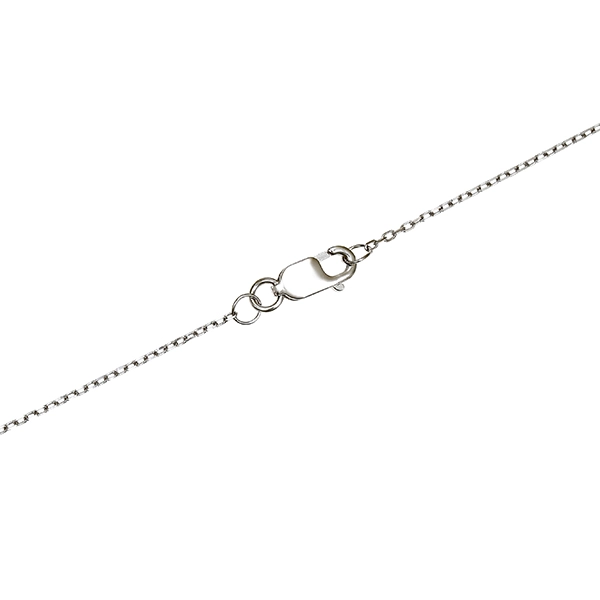 Collier, 18K, Weißgold, Brillant
