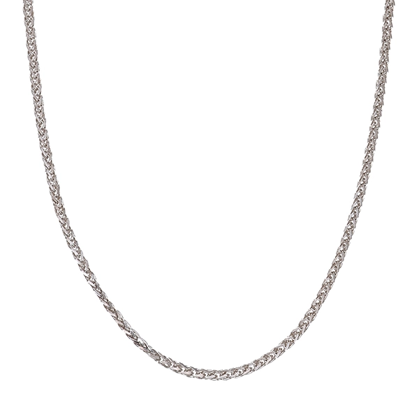 Collierkette, 14K, Weißgold