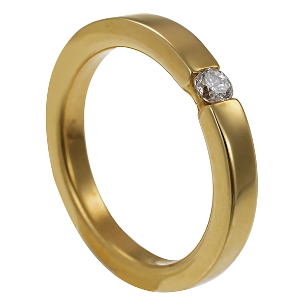 Diamantring, 14K, Gelbgold, Brillant