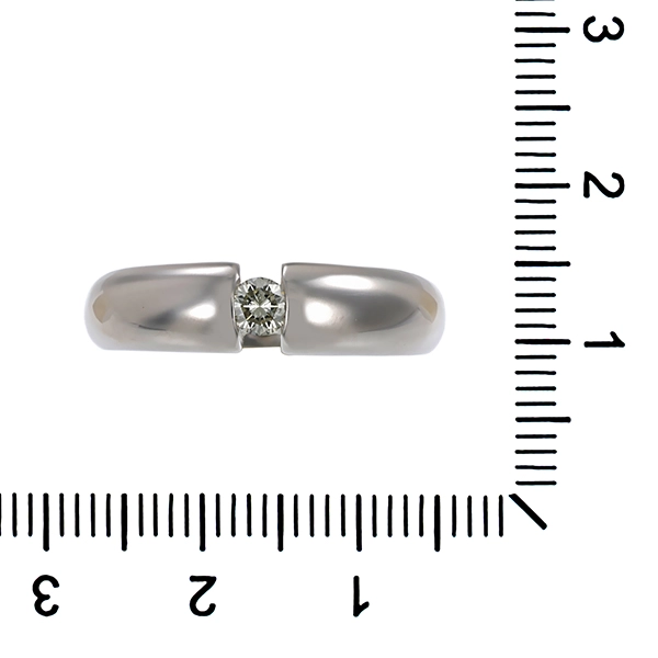 Ring, 18K, Weißgold, Brillant