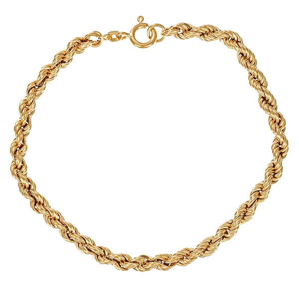 Armband, 14K, Gelbgold, kordel