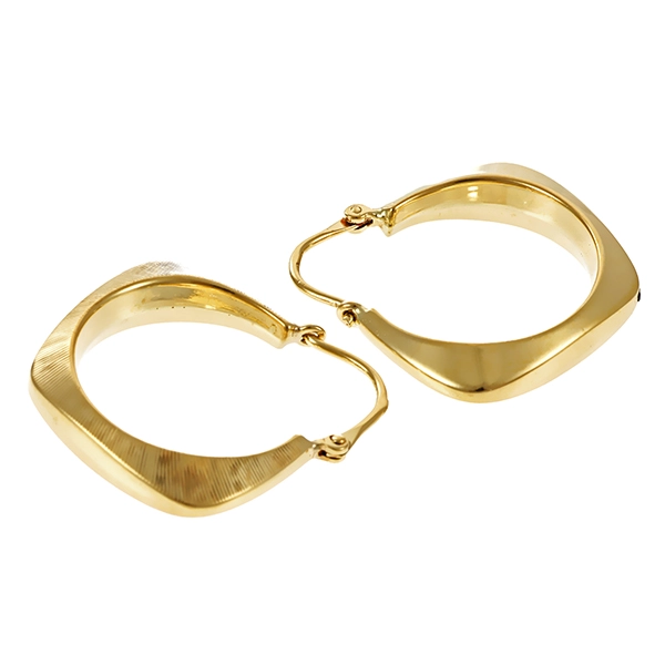 Ohrringe, 14K, Gelbgold, Creolen