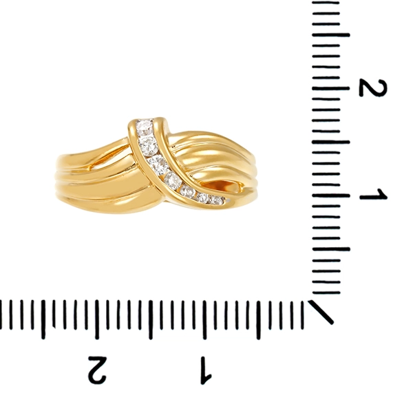 Diamantring, 14K, Gelbgold, Brillant
